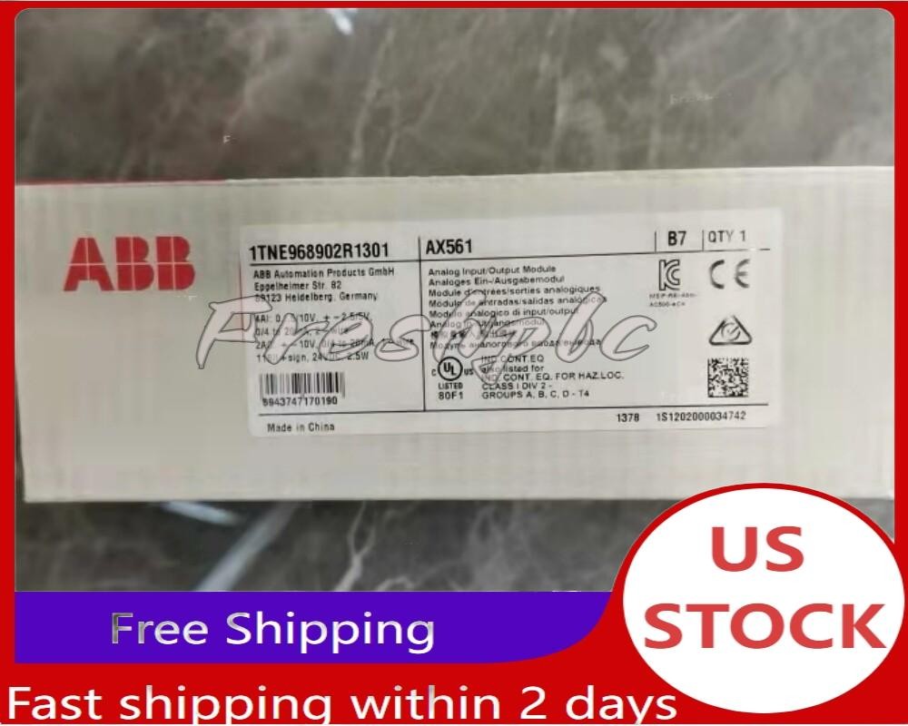 1pc ABB AX561 Analog Input/Output Module 1TNE968902R1301