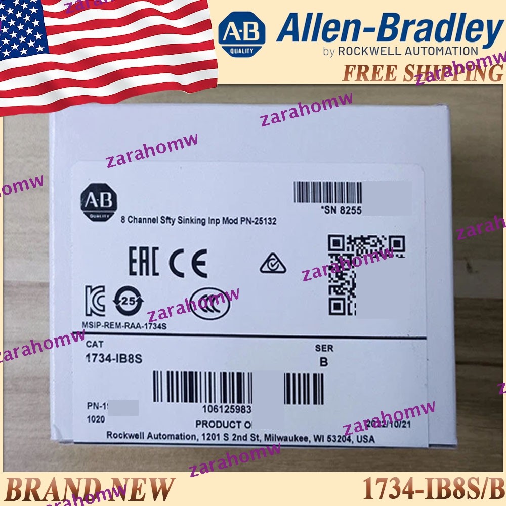 New AB 1734-IB8S/B Safety Sinking Input Module 1734 IB8S Free Shipping