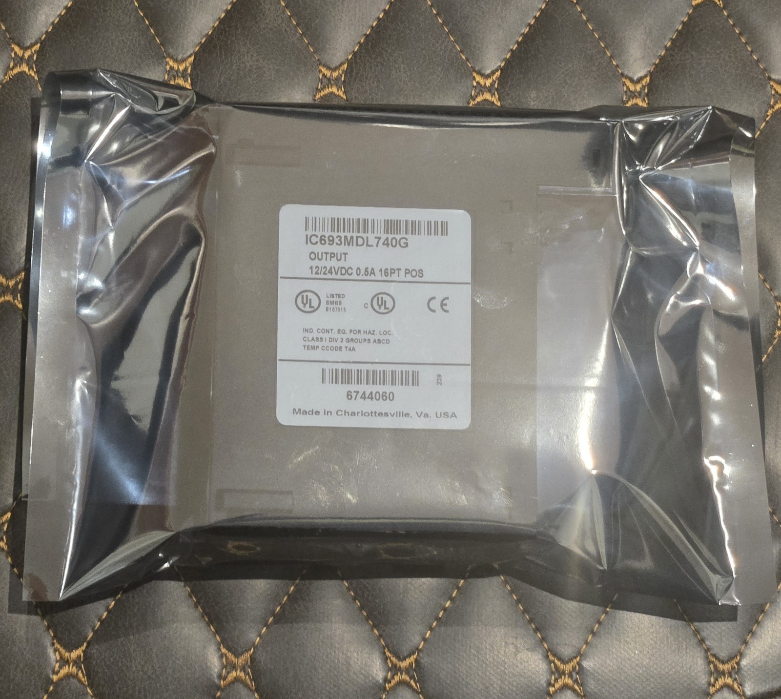 GE Fanuc IC693MDL740G Output Module 12/24VDC 0.5A 16PT POS