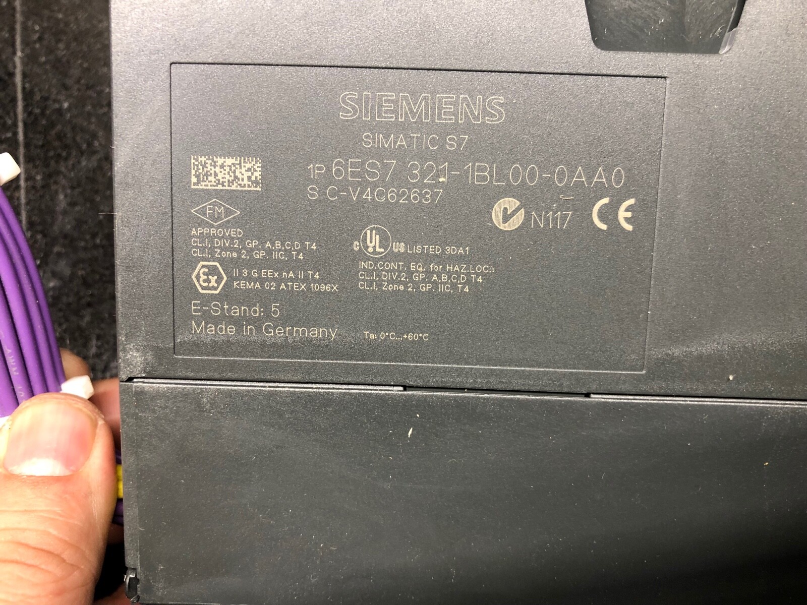 Siemens 6ES7 321-1BL00-0AA0 SM 321 Digital Input SM321