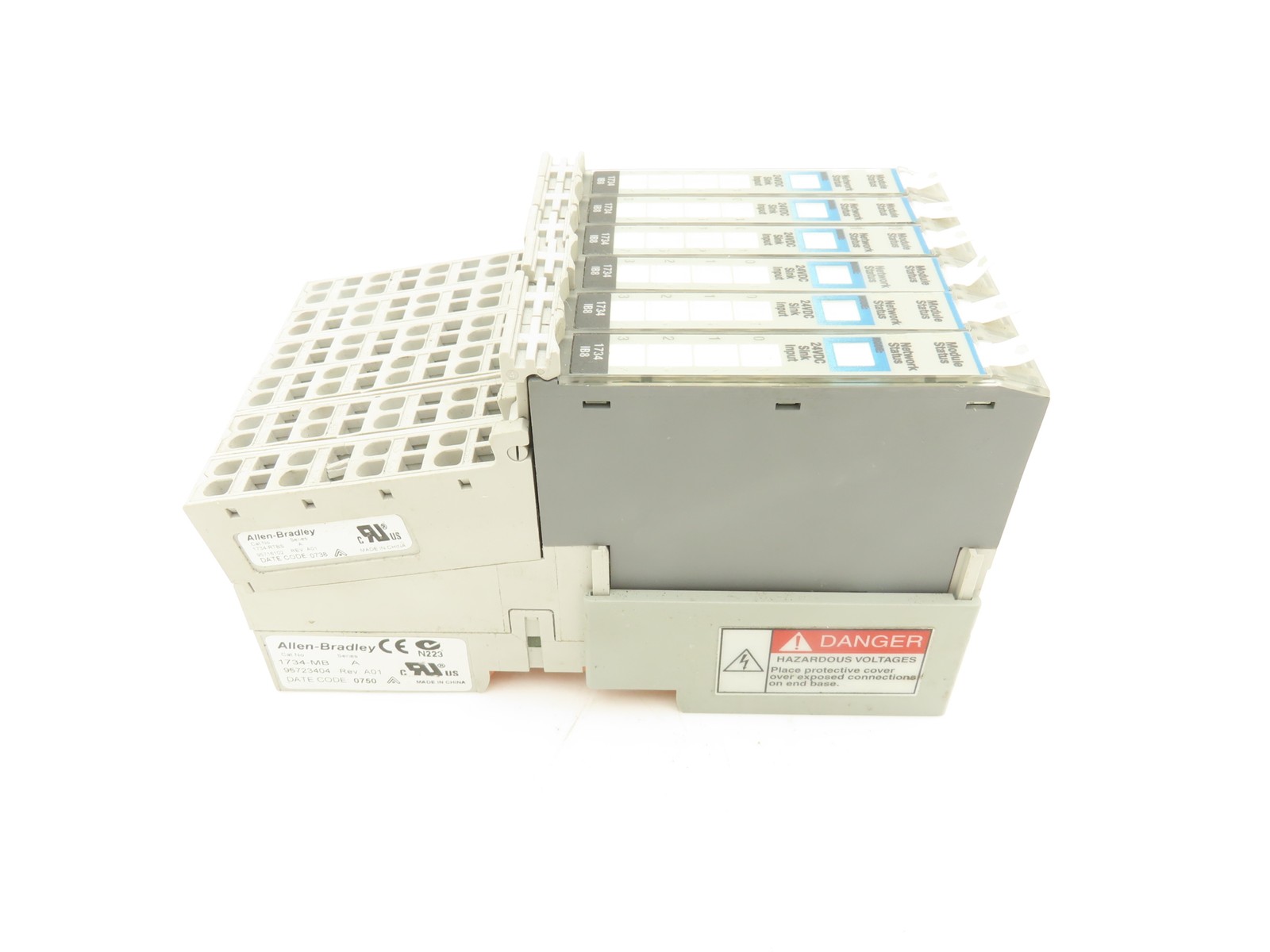 Allen Bradley 1734-IB8 Point I/O 8Pt Digital Input Module 24VDC Ser C Lot of 6