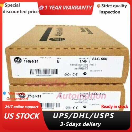 New Factory Sealed AB 1746-NT4 SLC 500 PLC Input Module 1746NT4 US Free Tax