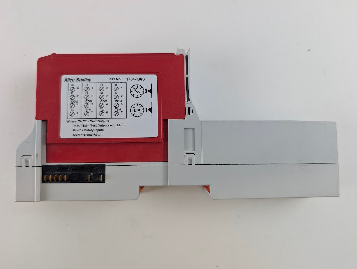 Allen-Bradley 1734-IB8S Ser B 24VDC Safety Input Module incl. 2x 1734-TOP3 base