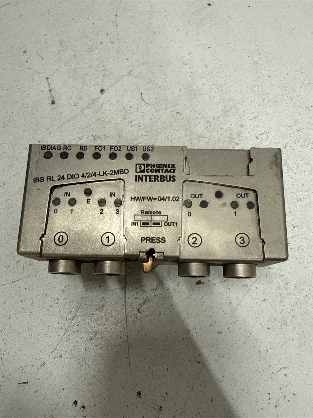 Phoenix Contact 2732486 Rugged Line Module IBS RL 24 DIO 4/2/4-LK-2MBD **NOS**