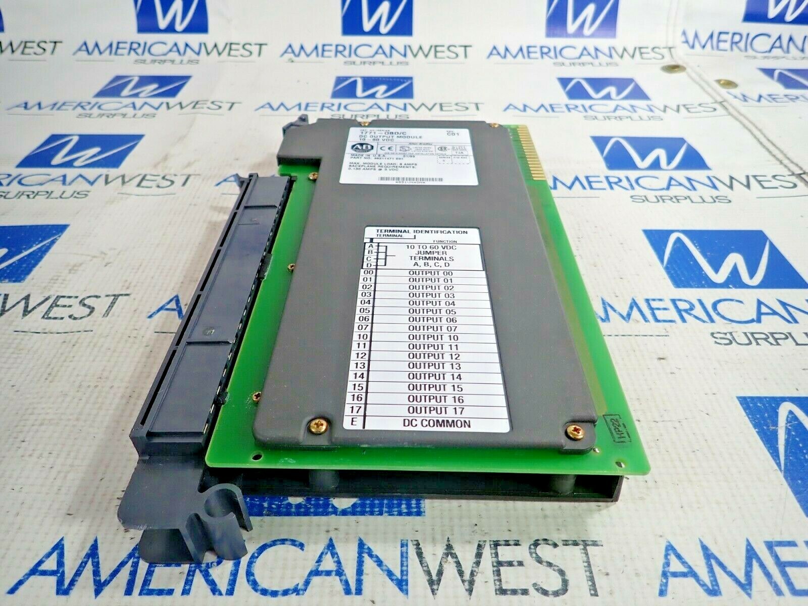 ALLEN BRADLEY 1771-OBD/C DC OUTPUT MODULE REV C01 10-60VDC SERIES C