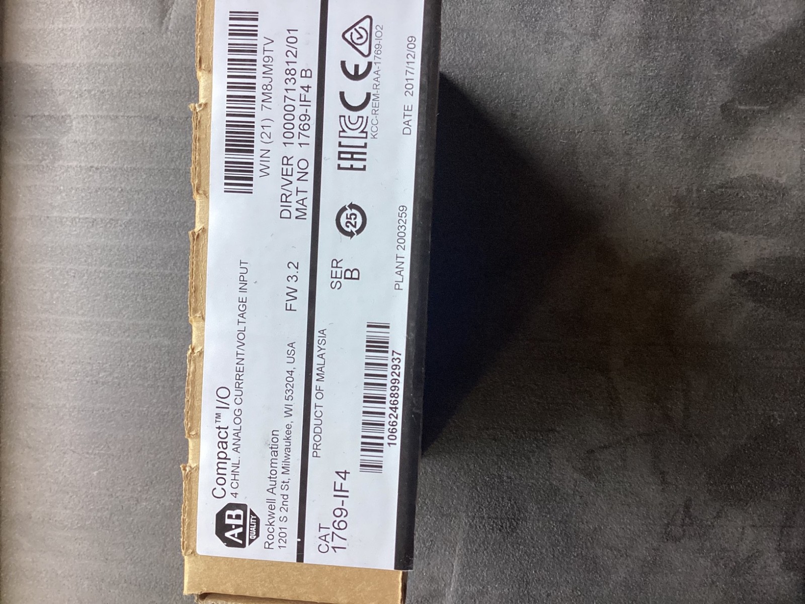 Allen-Bradley 1769-IF4 Series B Analog Input Module