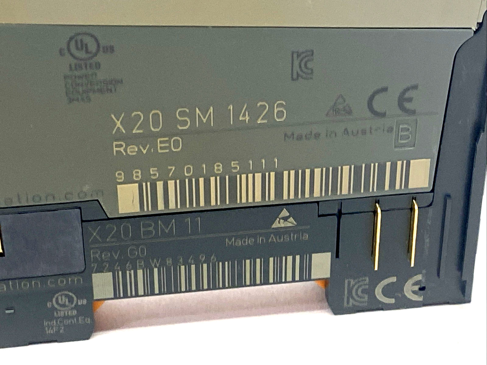 B&R X20SM1426 Stepper Motor Module 24VDC 1A, 38.5 kHz PWM, 256 Micro-Steps