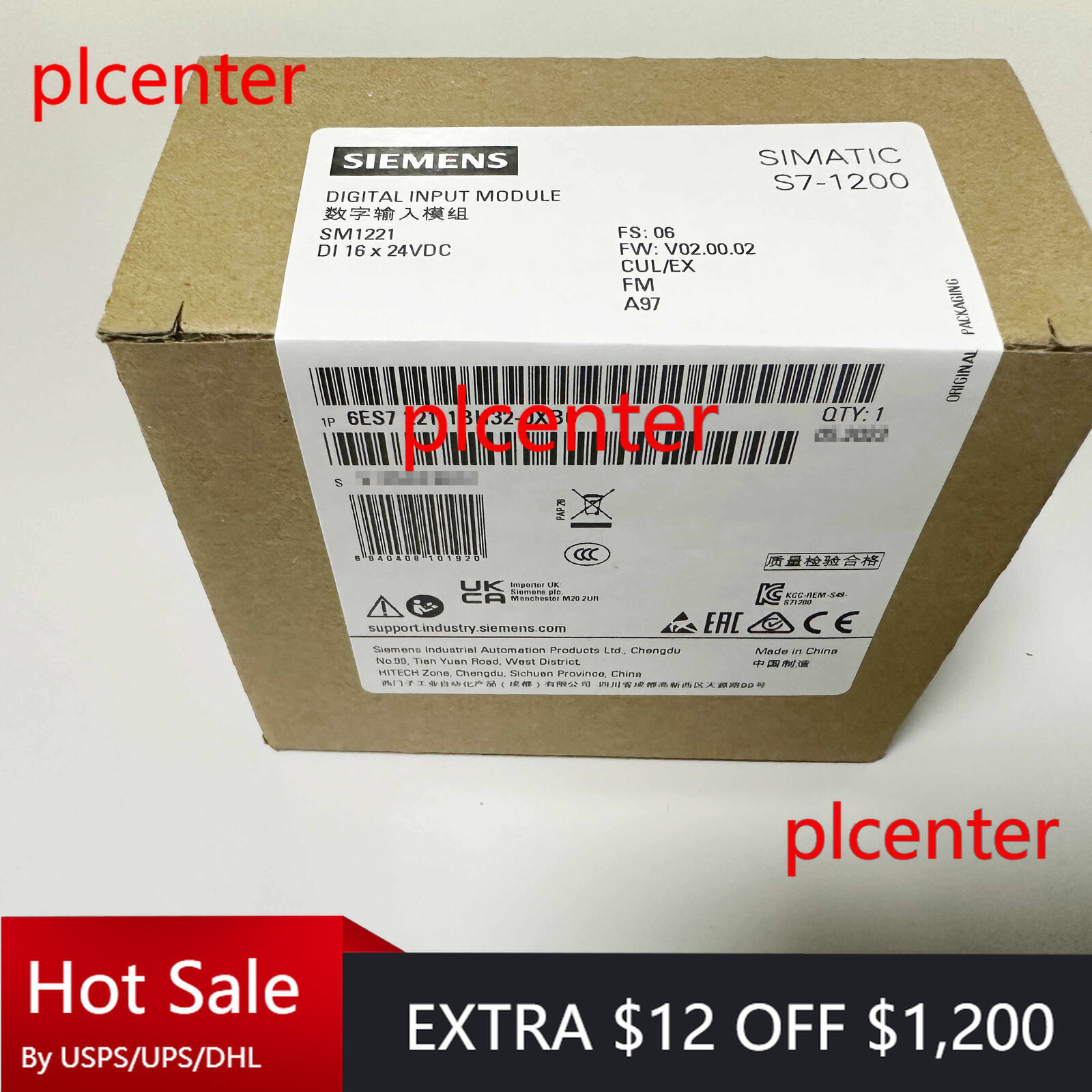 New Siemens 6ES7221-1BH32-0XB0 6ES7 221-1BH32-0XB0 S7-1200 Digital input SM 1221