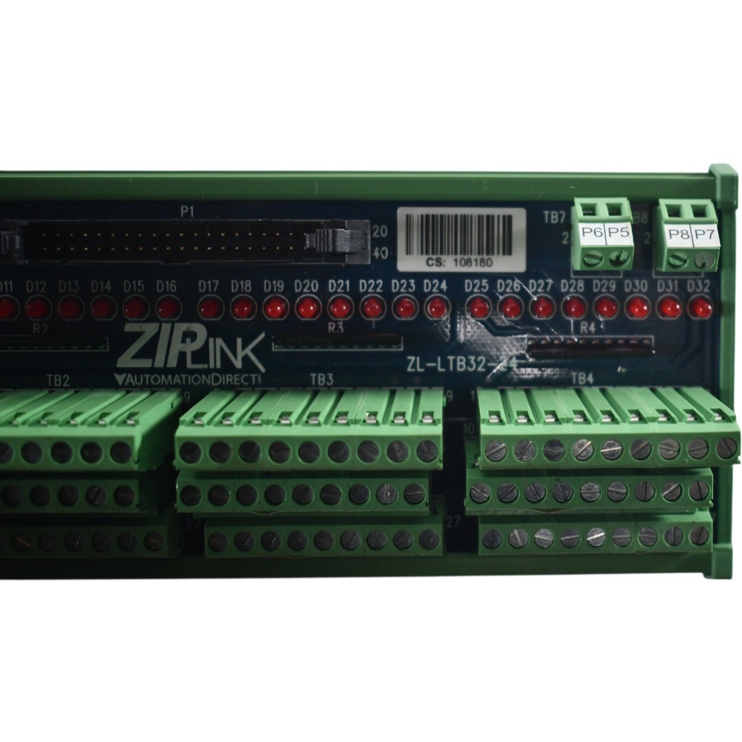 NEW Automation Direct ZIPLink ZL-LTB32-24 32-Point 24VDC LED Sensor Input Module