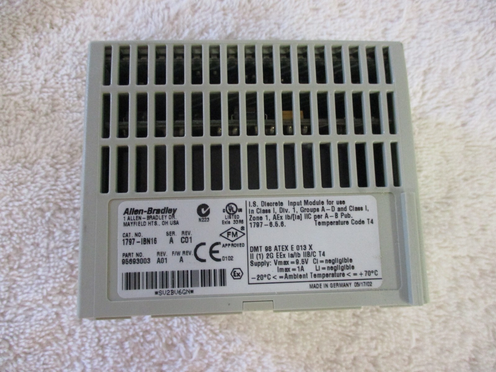Allen Bradley FlexEx Input Module 1797-IBN16