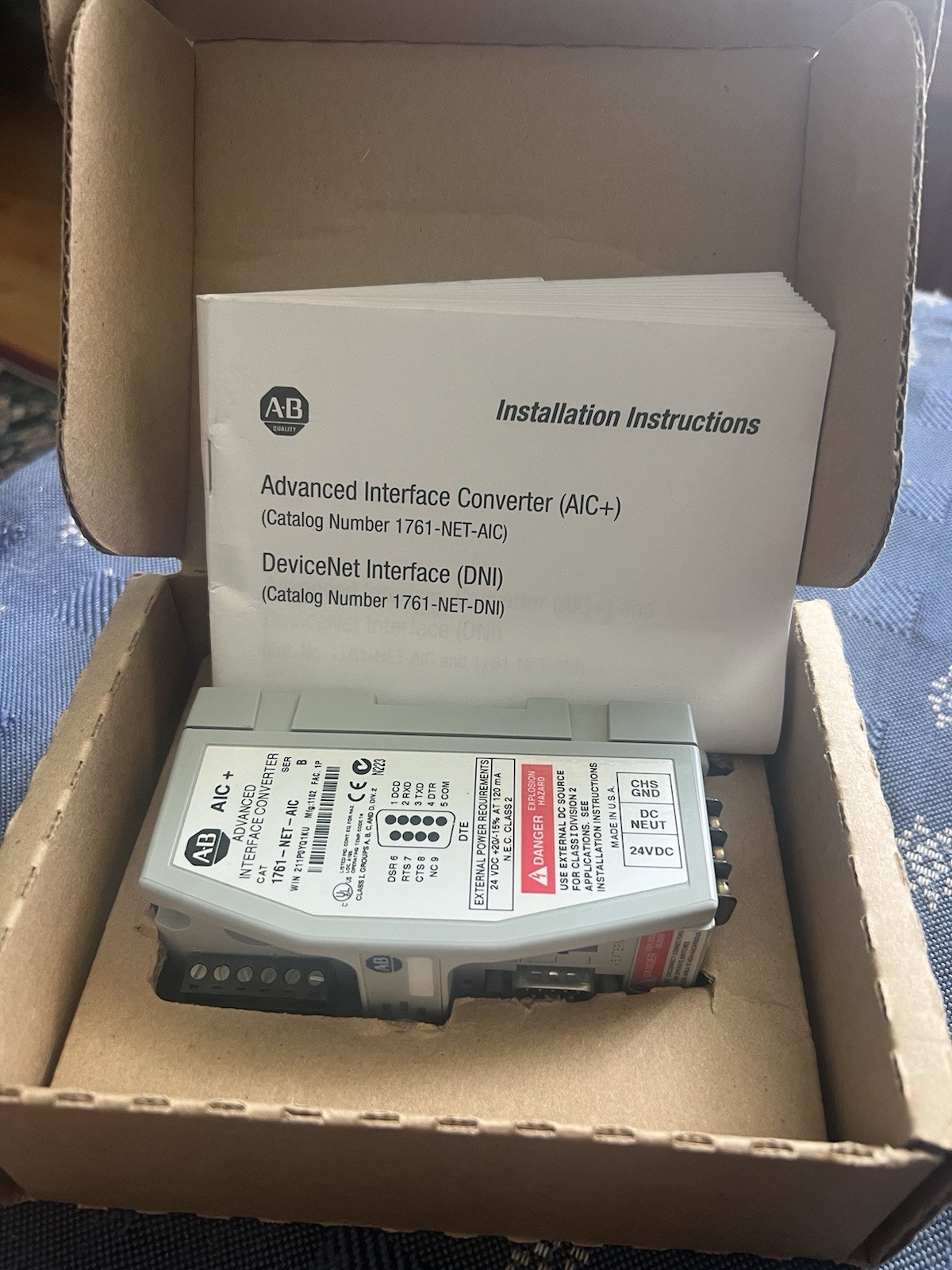 Allen-Bradley 1761-NET-AIC (1761-NET-AIC) Interface Module New Open Box