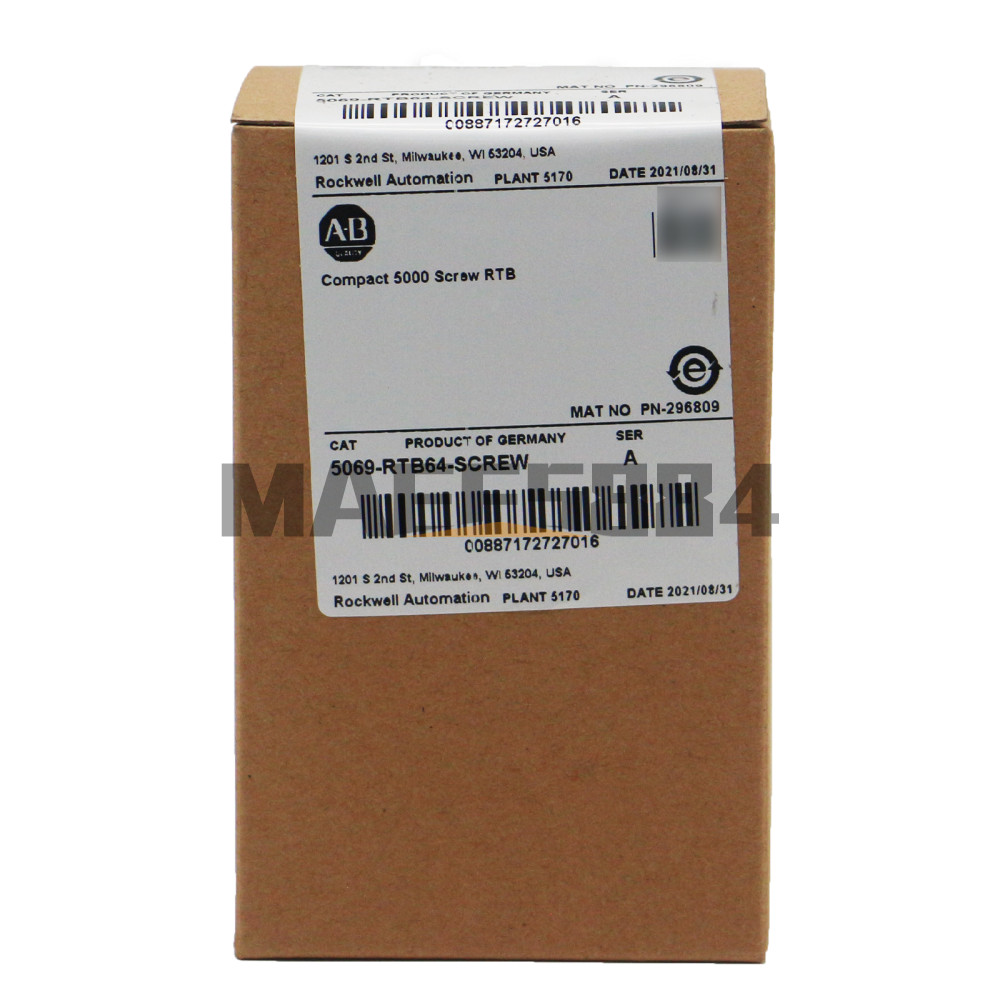 New Allen-Bradley 5069-RTB64-SCREW Compact 5000 Screw RTB