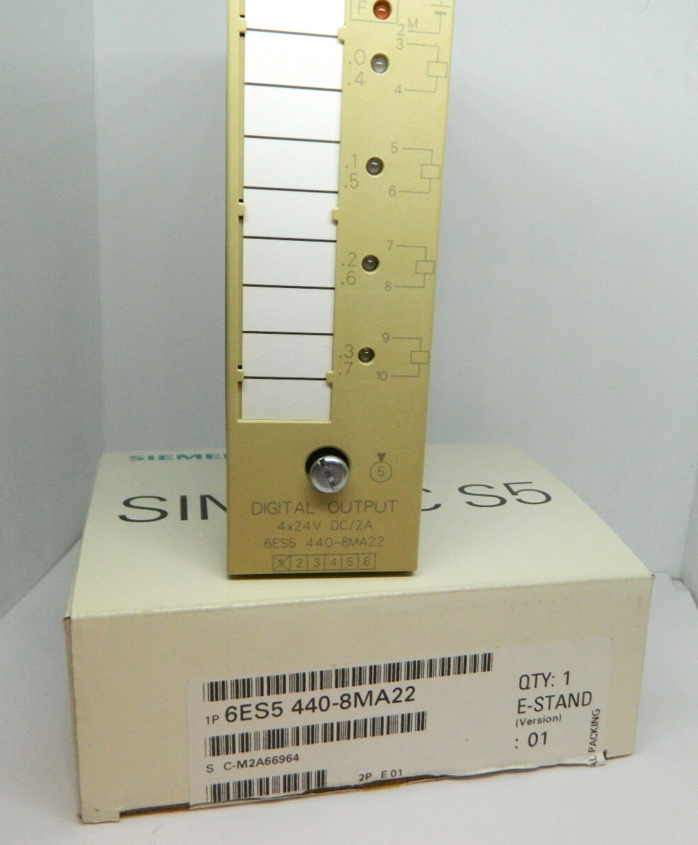1x Siemens 6ES5 440-8MA22 E-Stand:01 Digital Output Module 24V 2A