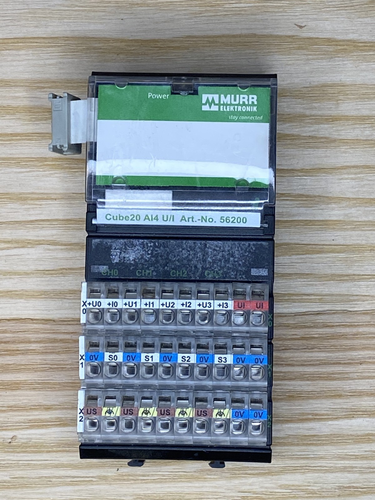 Murr Electronics 56200 CUBE20 AI4 U/I Analog Input 4-20mA 0-10V Used