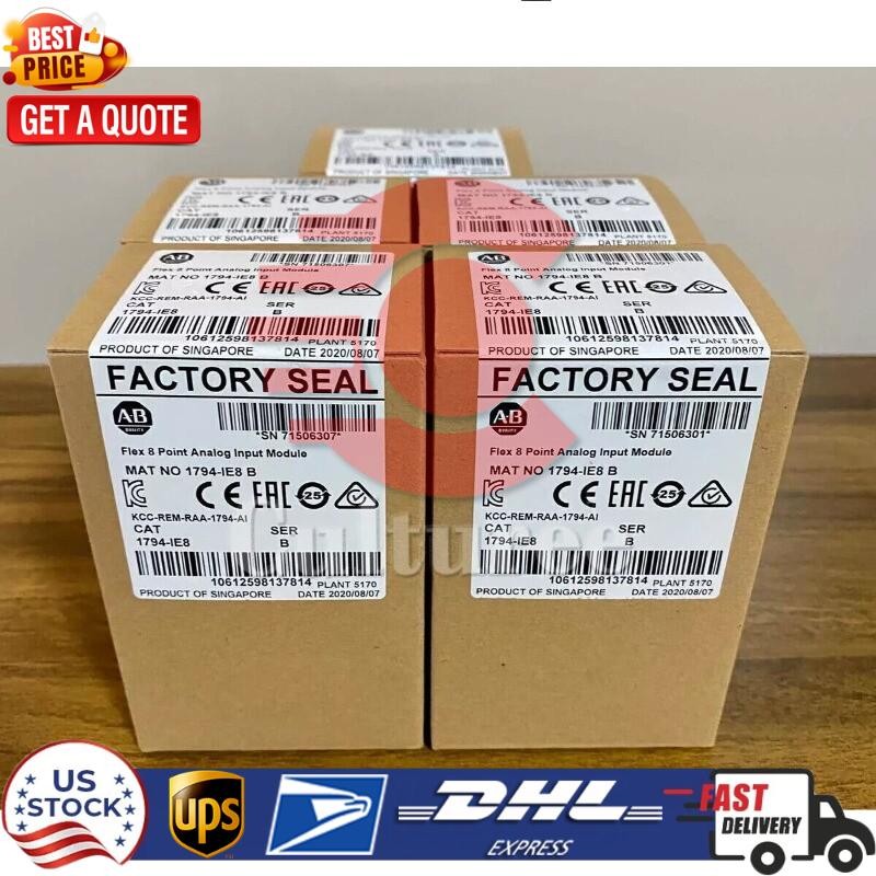 New AB 1794-IE8 Flex 8 Point Analog Input Module 1794IE8 US STOCK US Free Tax
