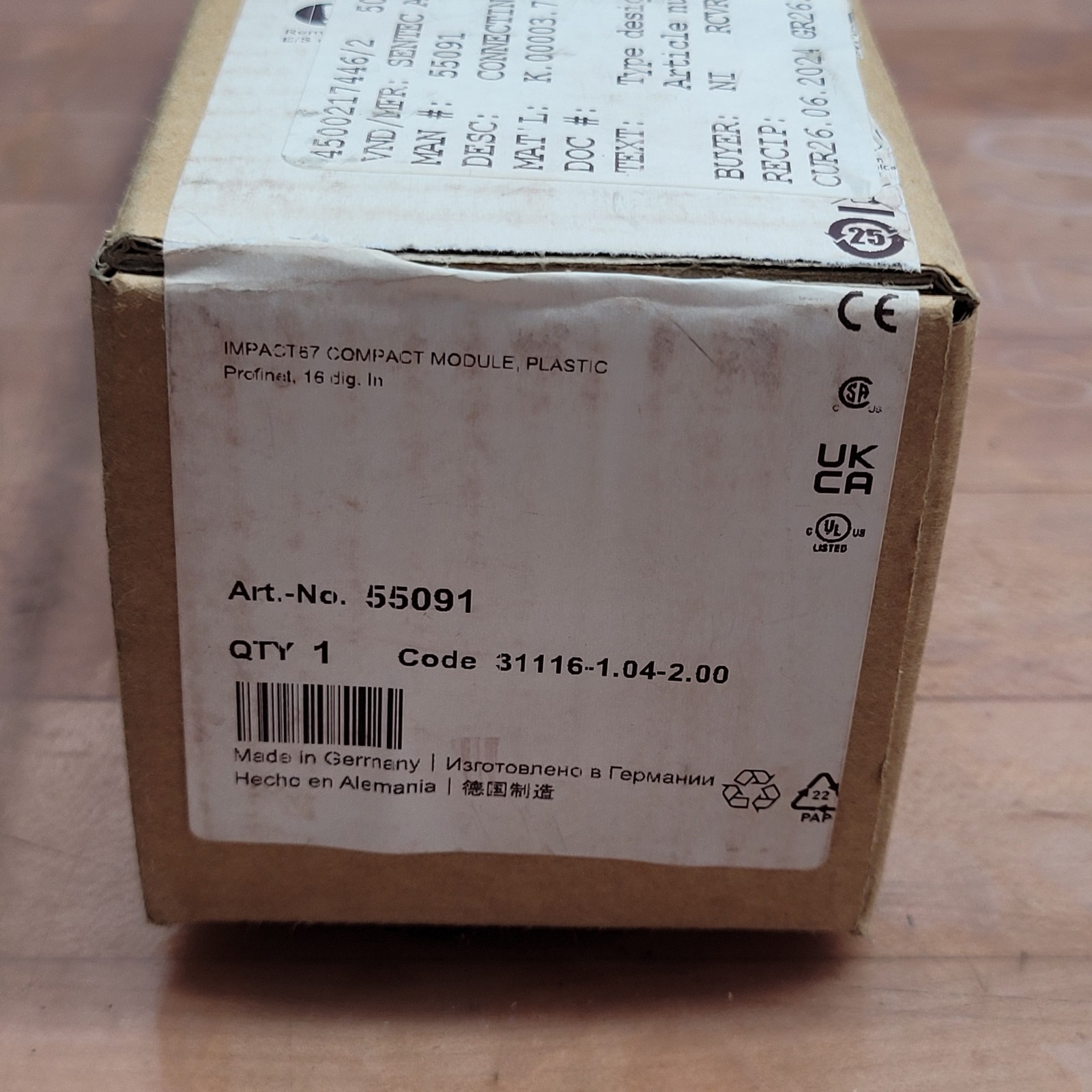 Murr Elektronik 55091 Compact Module, 24VDC – NEW