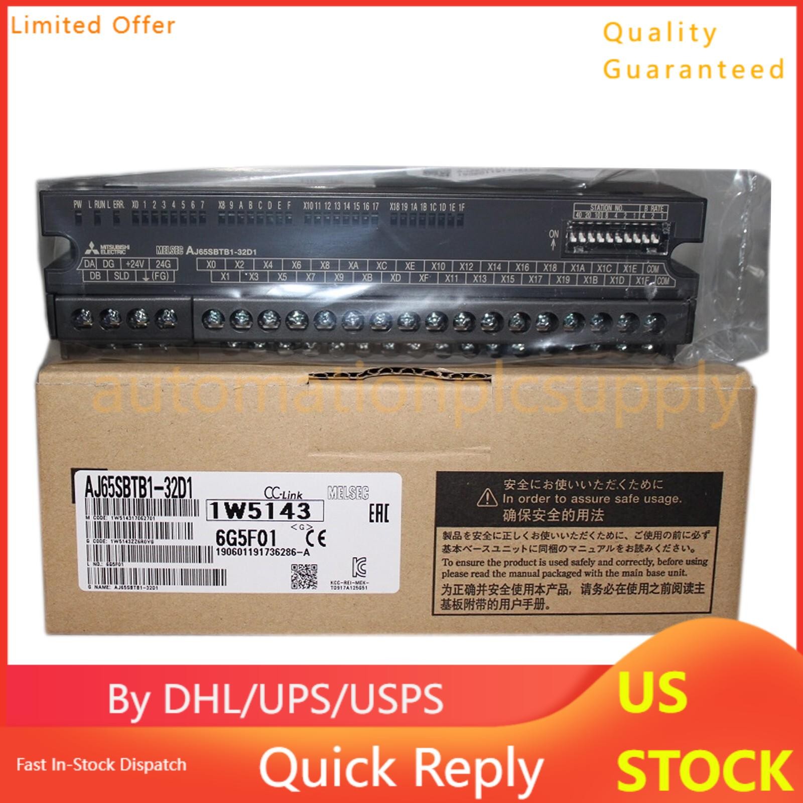 Mitsubishi AJ65SBTB1-32D1 Compact Type Remote I/O Module AJ65SBTB132D1 Fast