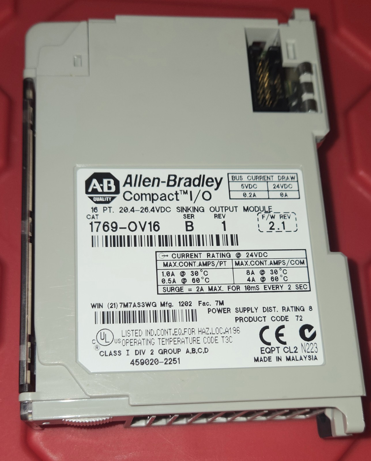Allen-Bradley 1769-OB16 PLC Output Module