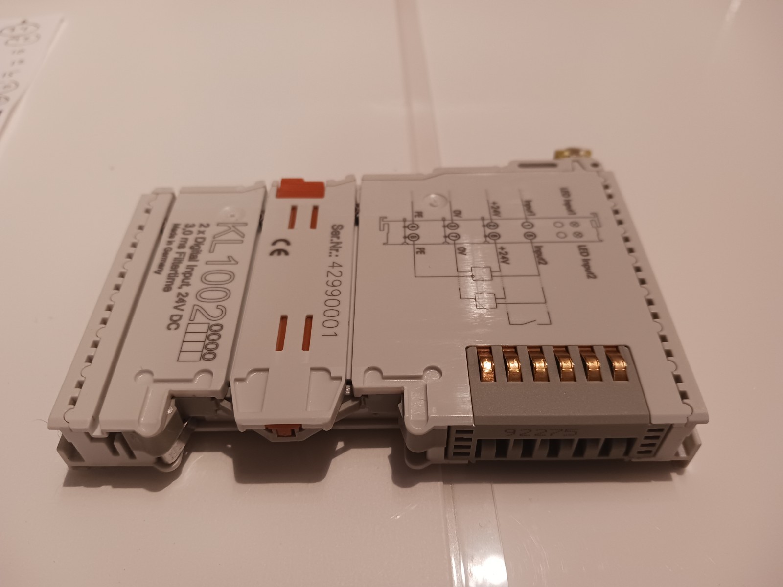 Beckhoff KL1002 Digital Input Bus Terminal 2-Channel 24VDC Made in Germany USED