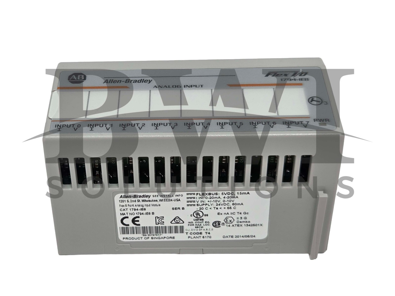 NEW Allen Bradley 1794-IE8 /B Flex I/O Analog Input Module W/ 1794-TB3/A 1794IE8