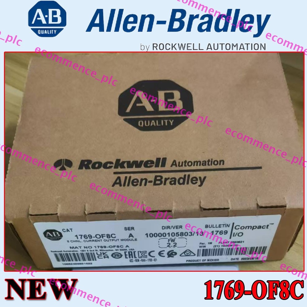 New Factory Sealed AB 1769-OF8C /A CompactLogix 8 Pt A/O Current Module 1769OF8C