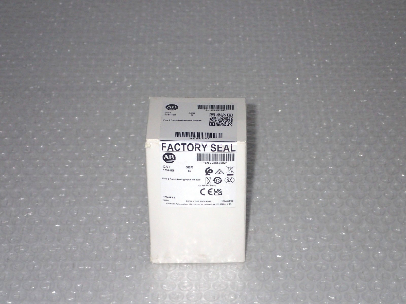 New Sealed Allen-Bradley 1794-IE8 Ser B , Mfd 2024