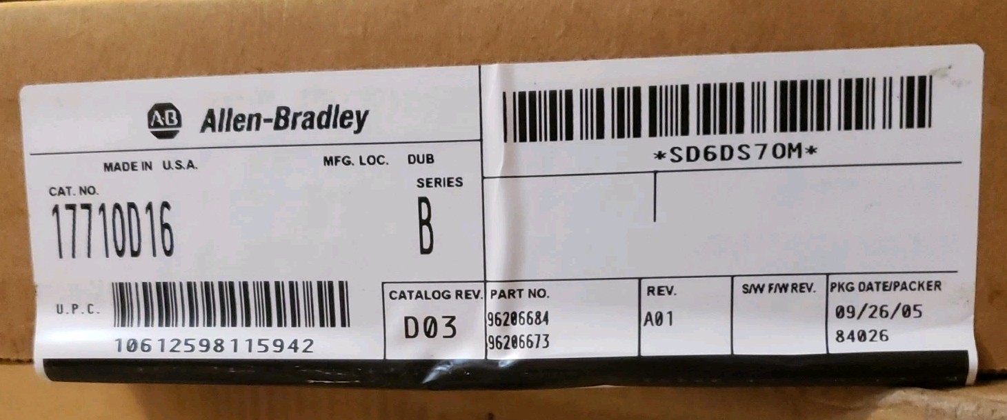 NEW SEALED ALLEN BRADLEY 1771-0D16 ISOLATED OUTPUT SER. B 17710D16