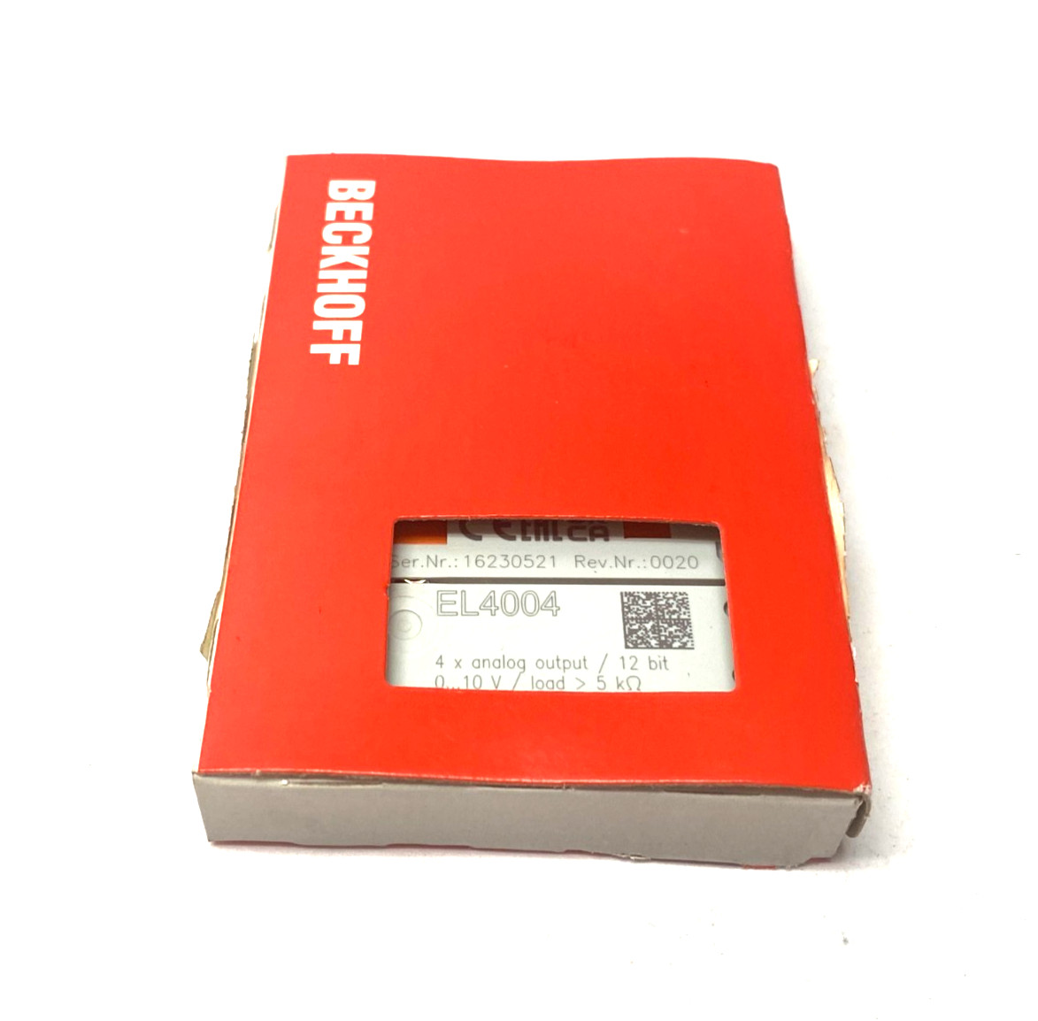 Beckhoff EL4004 EtherCAT 4-Channel Analog Output Terminal 12-Bit