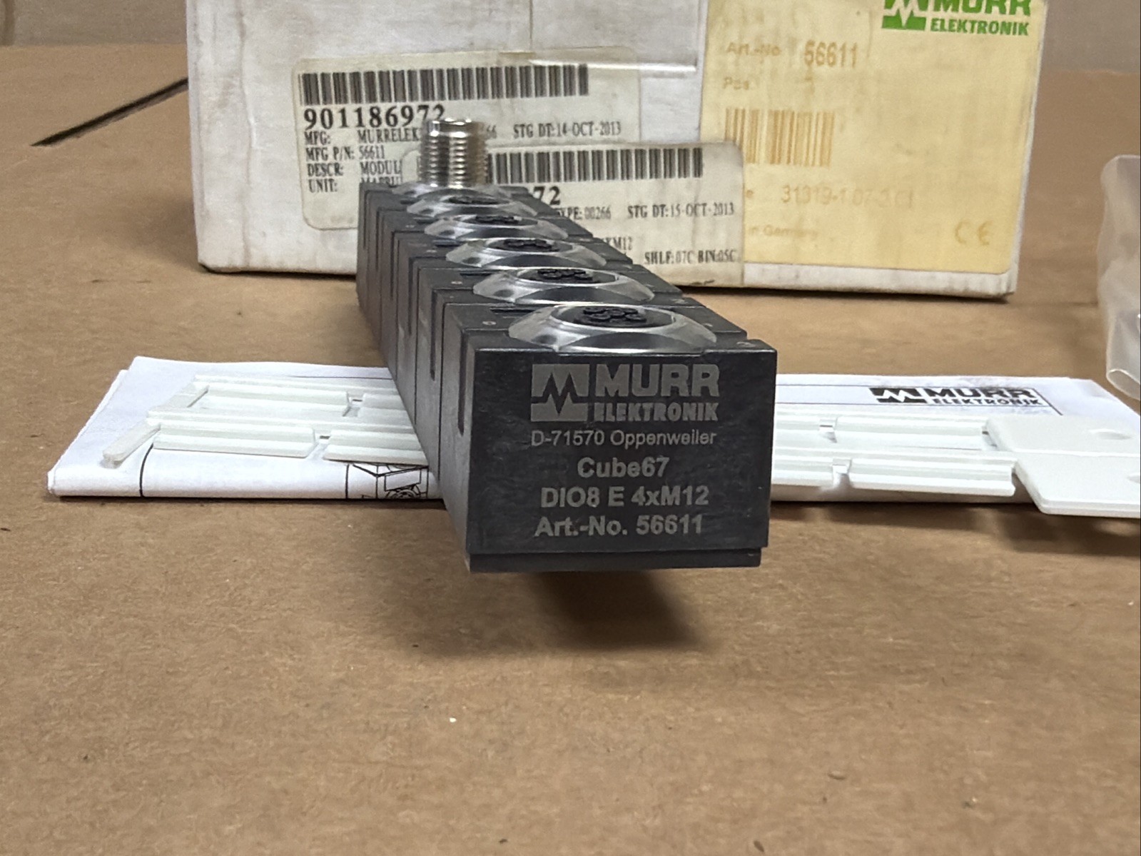 MURR ELEKTRONIK 56611 CUBE67 DIO8 E 4xM12 I/O Module FAST SAME DAY SHIPPING