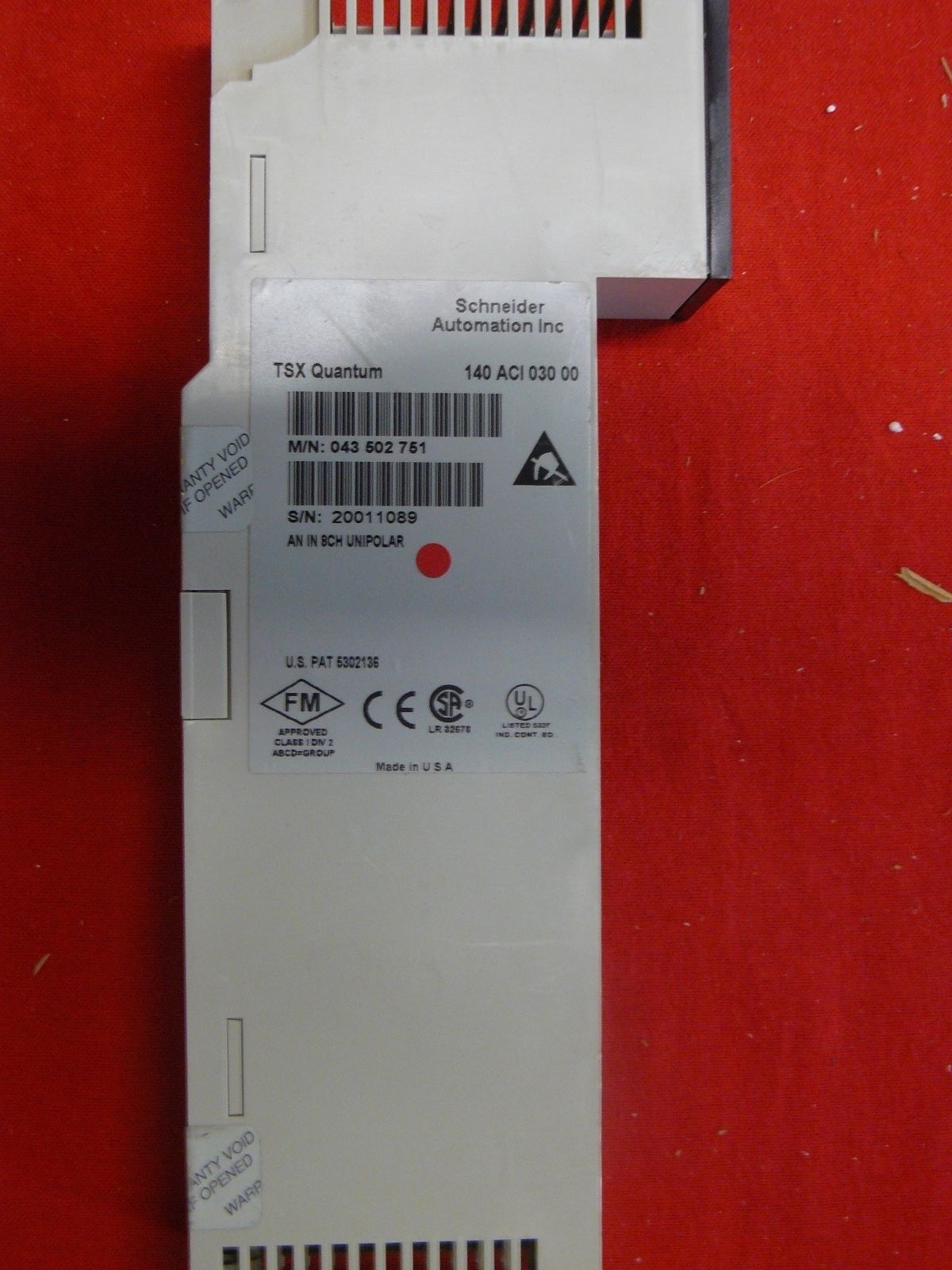 140ACI03000 USED FULLY TESTED! Modicon Analog IN 140-ACI-030-00