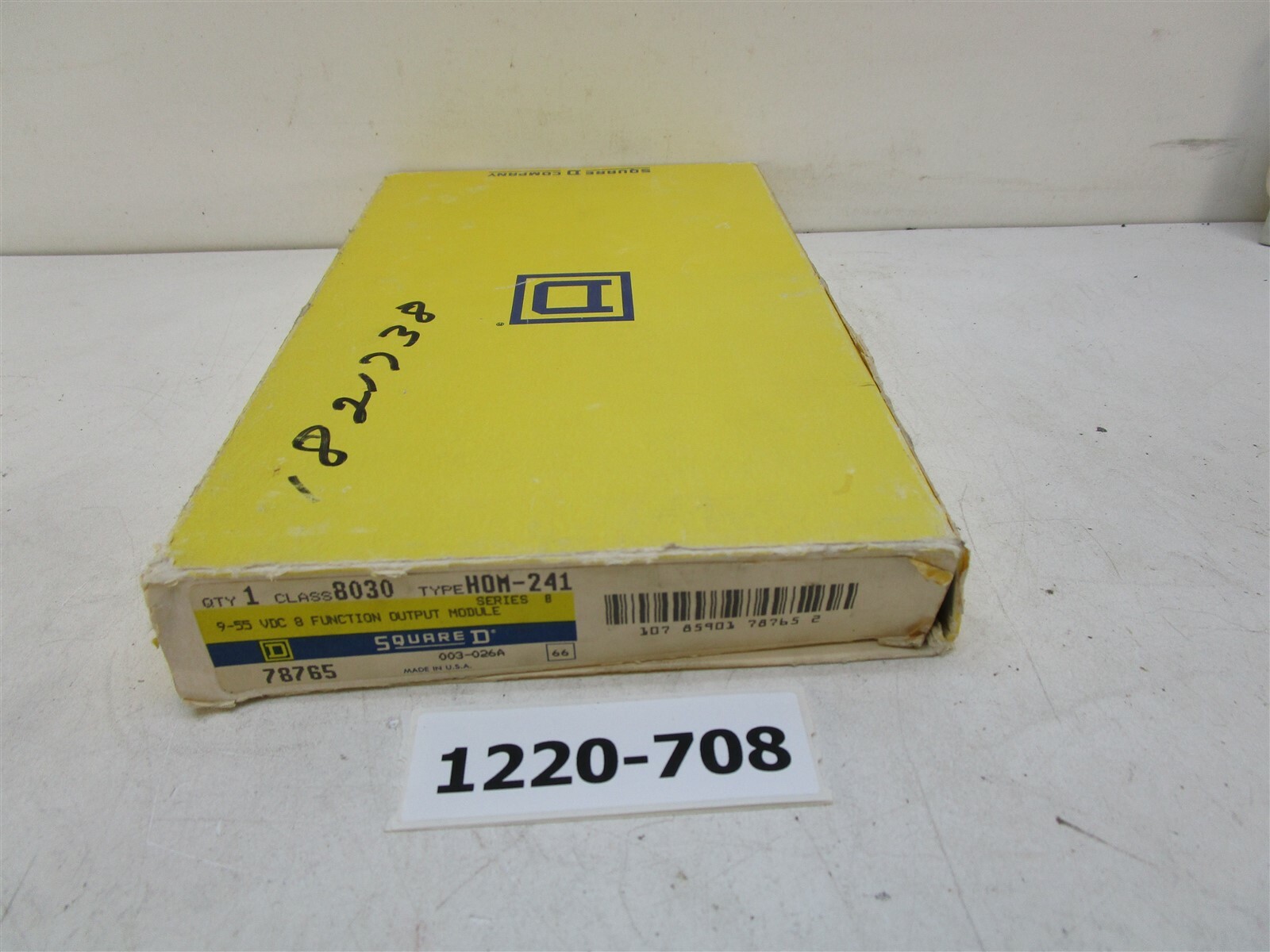 Square D 9-55 VDC 8 Function Output Module Class Type 8030 HOM-241 PT No 78765