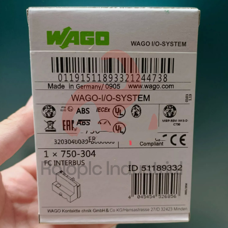 New In Box WAGO 750-304 I/O System Interbus Digital Analog Module 750304