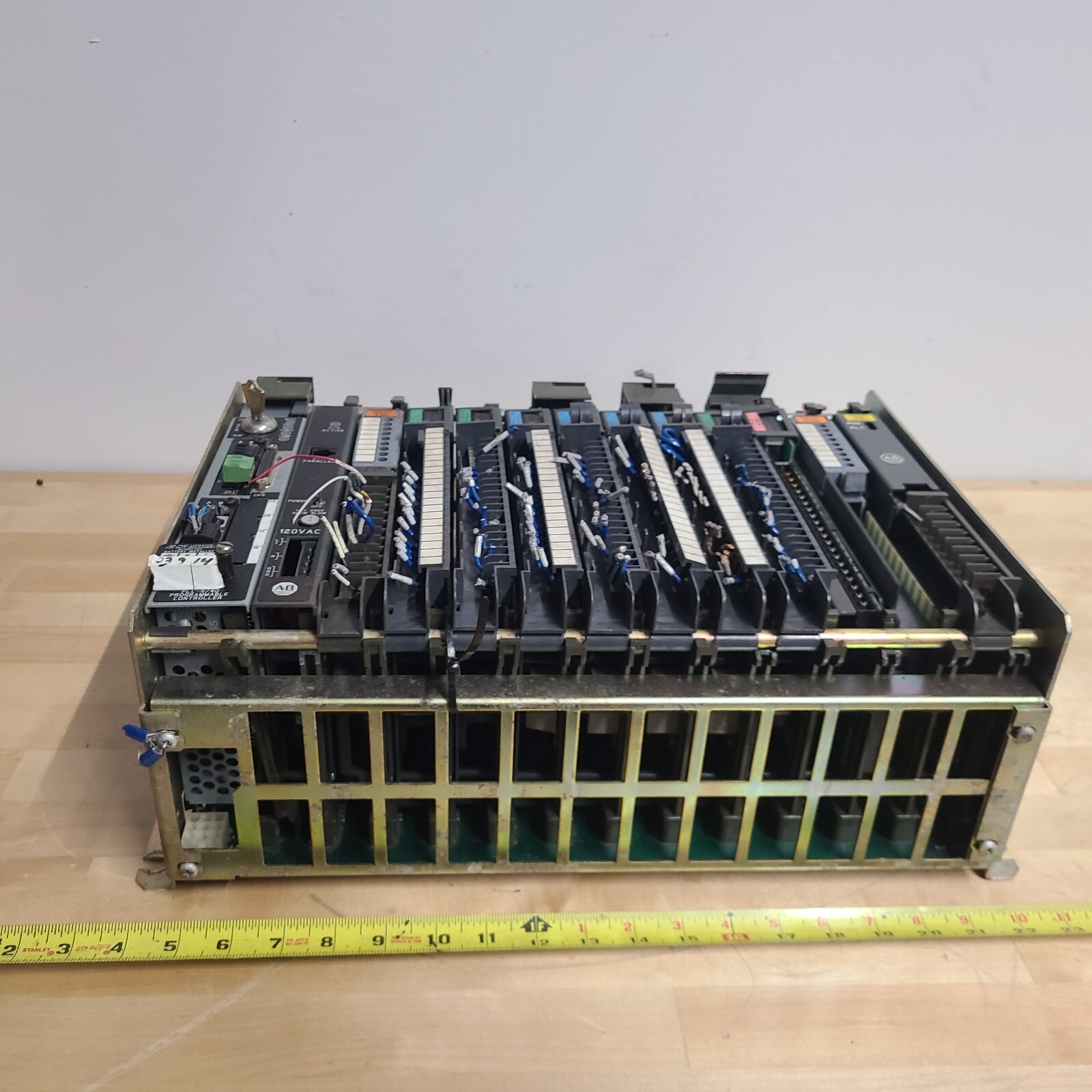 Allen Bradley 1771-A3B1 Chassis 12-slot Full Rack with, Power Supply, PLC,