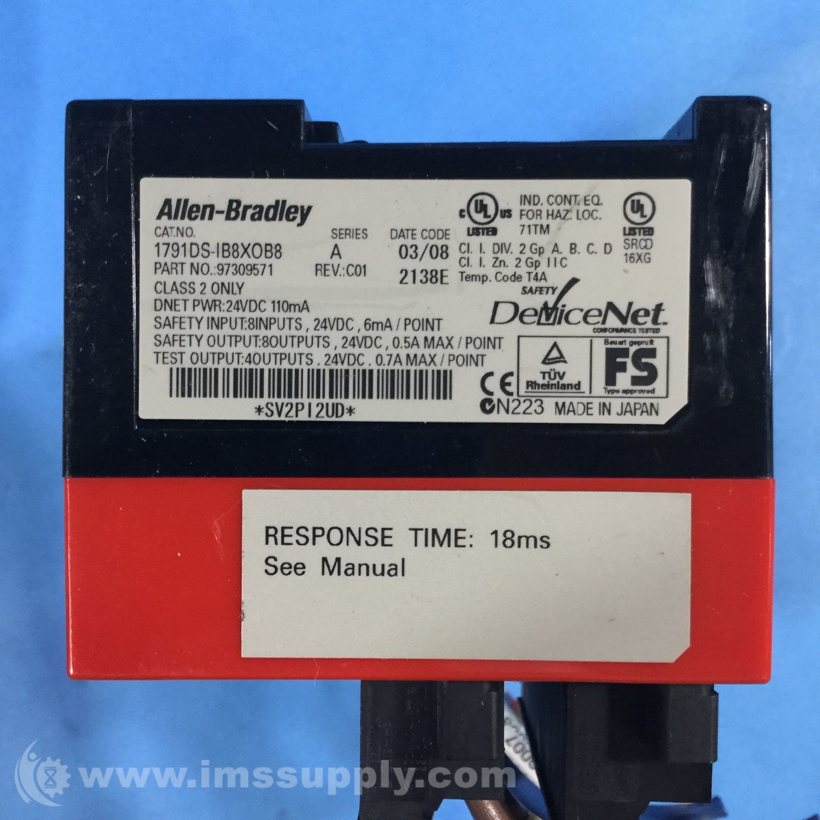 Allen Bradley 1791DS-IB8XOB8 DeviceNet Safety Module USIP