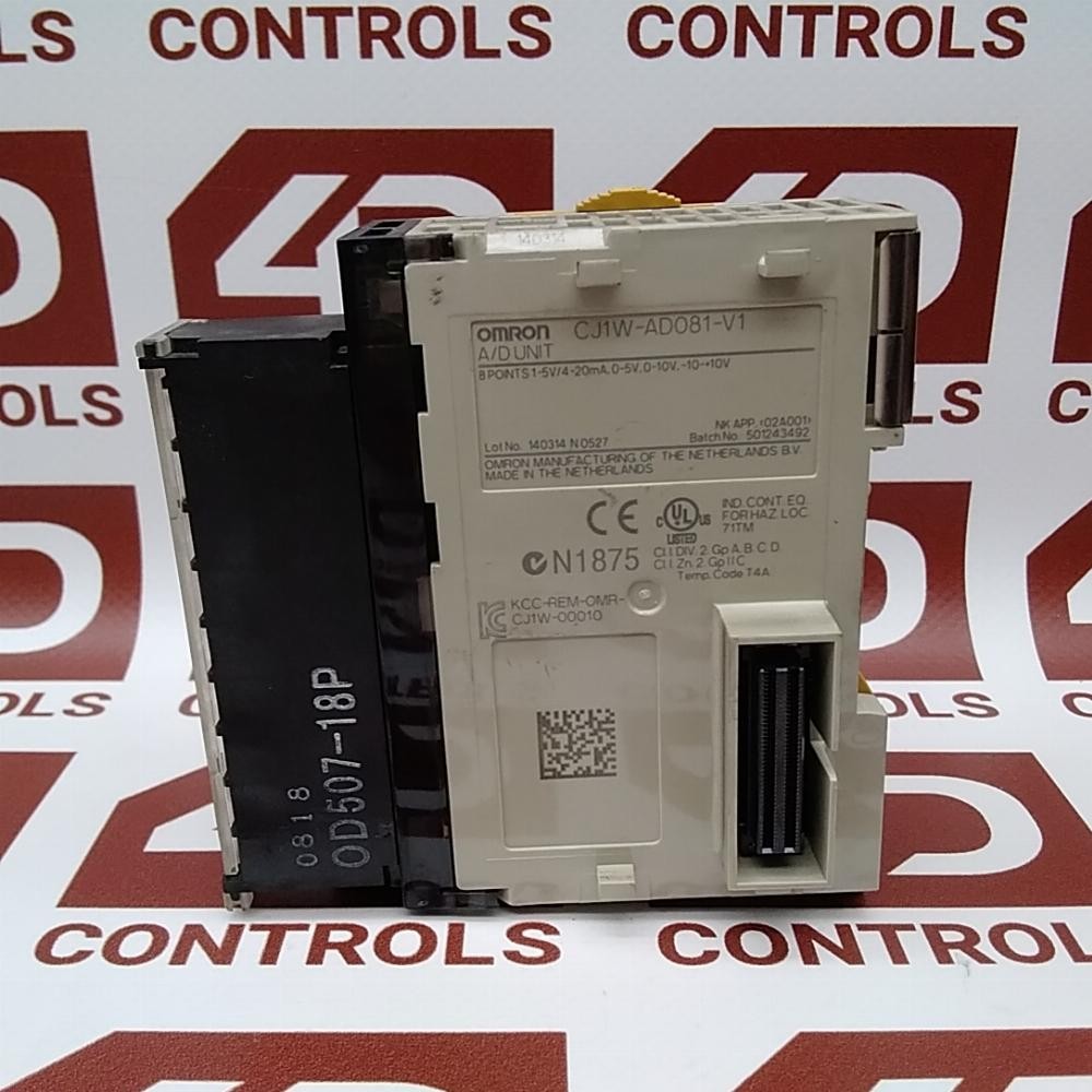CJ1W-AD081-V1 | Omron | Analog Input Unit, 8 Analog Inputs, Used