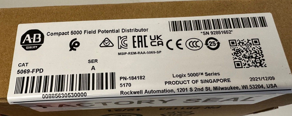 Allen Bradley 5069-FPD Compact I/O Field Potential Distributor Factory Sealed AB