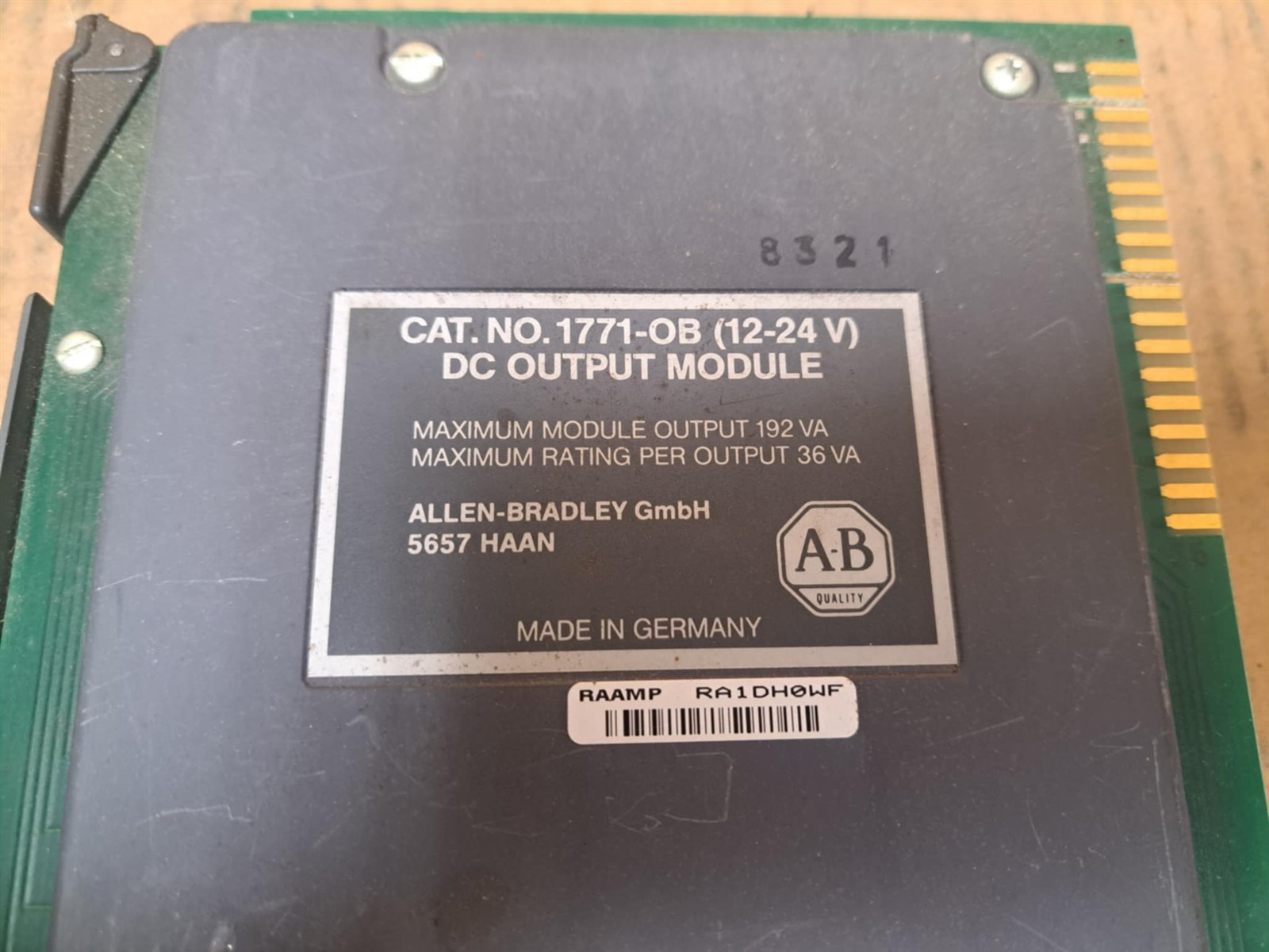 Allen Bradley DC Output Module 1771-OB and AC Input Module 1771-IA