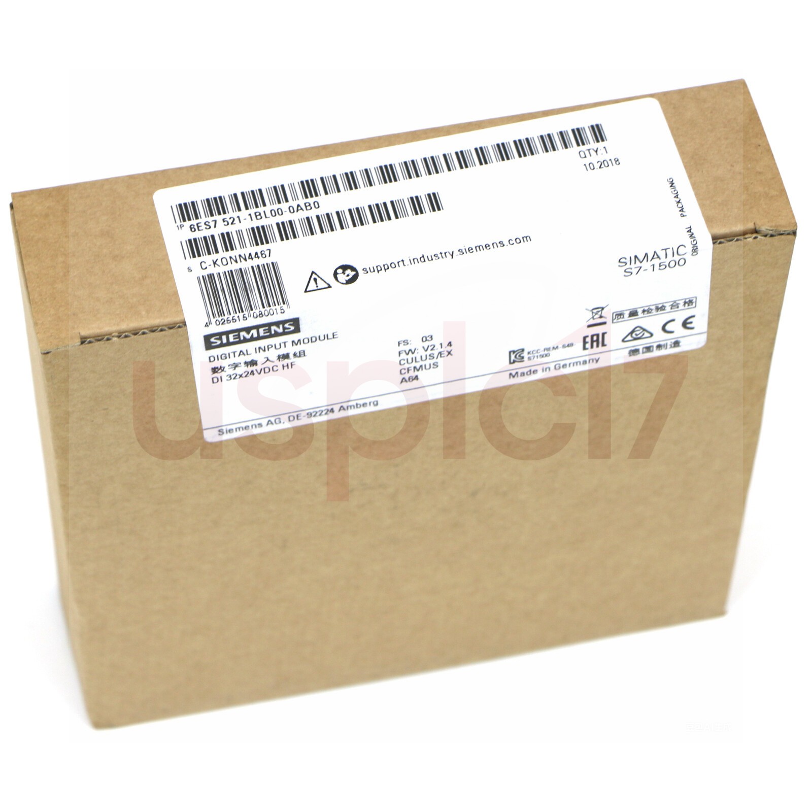 One Brand New Siemens 6ES7521-1BL00-0AB0 6ES7 521-1BL00-0AB0