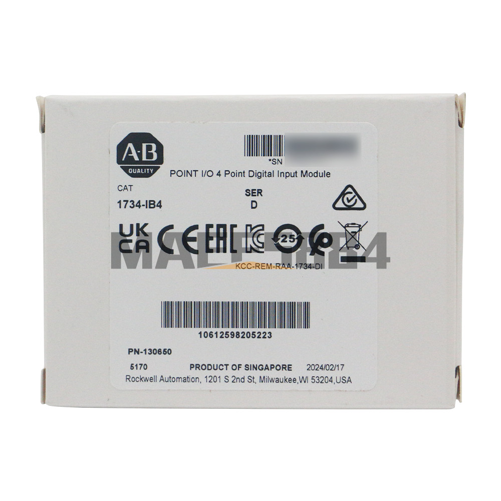 NEW Allen-Bradley 1734-IB4 SER B Part No 96376673 REV A01 Input Module