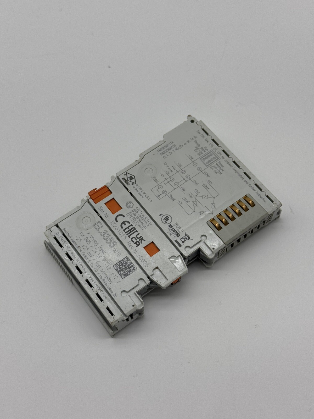 Beckhoff EL3356 EtherCAT Terminal 1 Channel Analog Input EL 3356