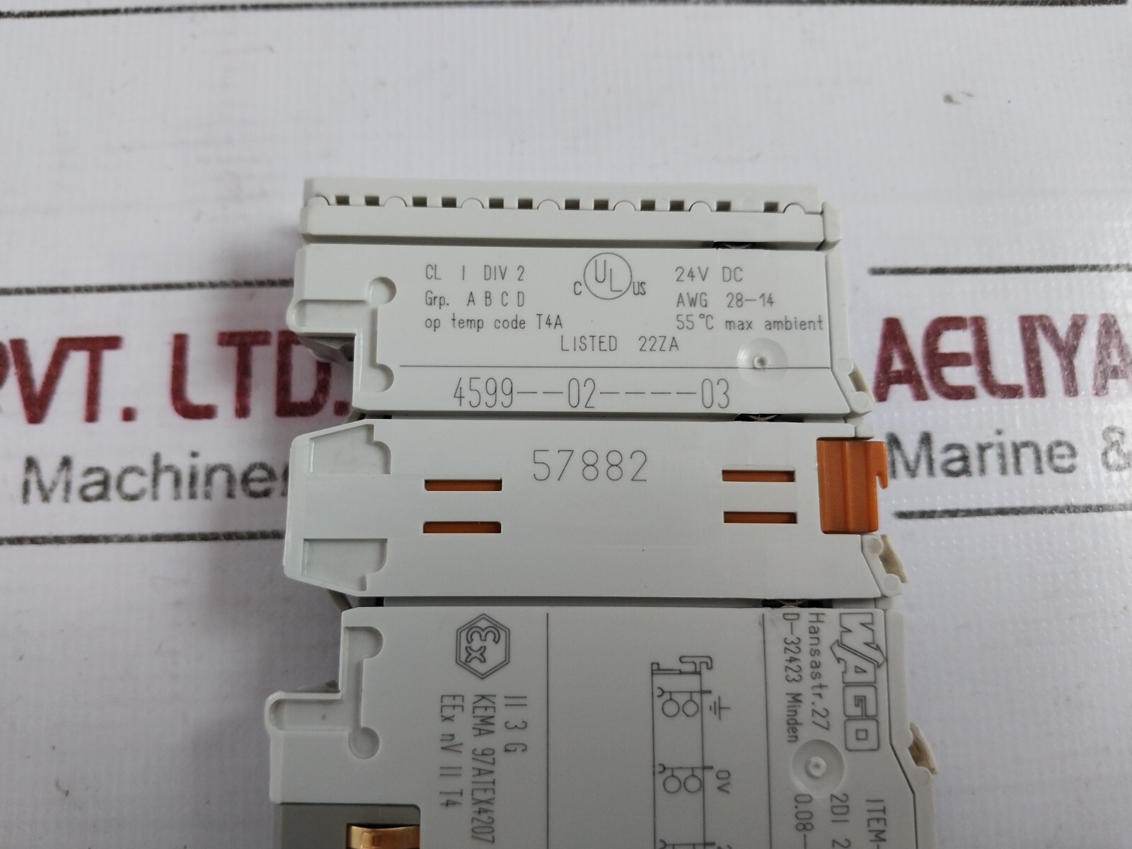 Wago 750-400 2 Channel Digital Input Module KEMA 97ATEX4207 X