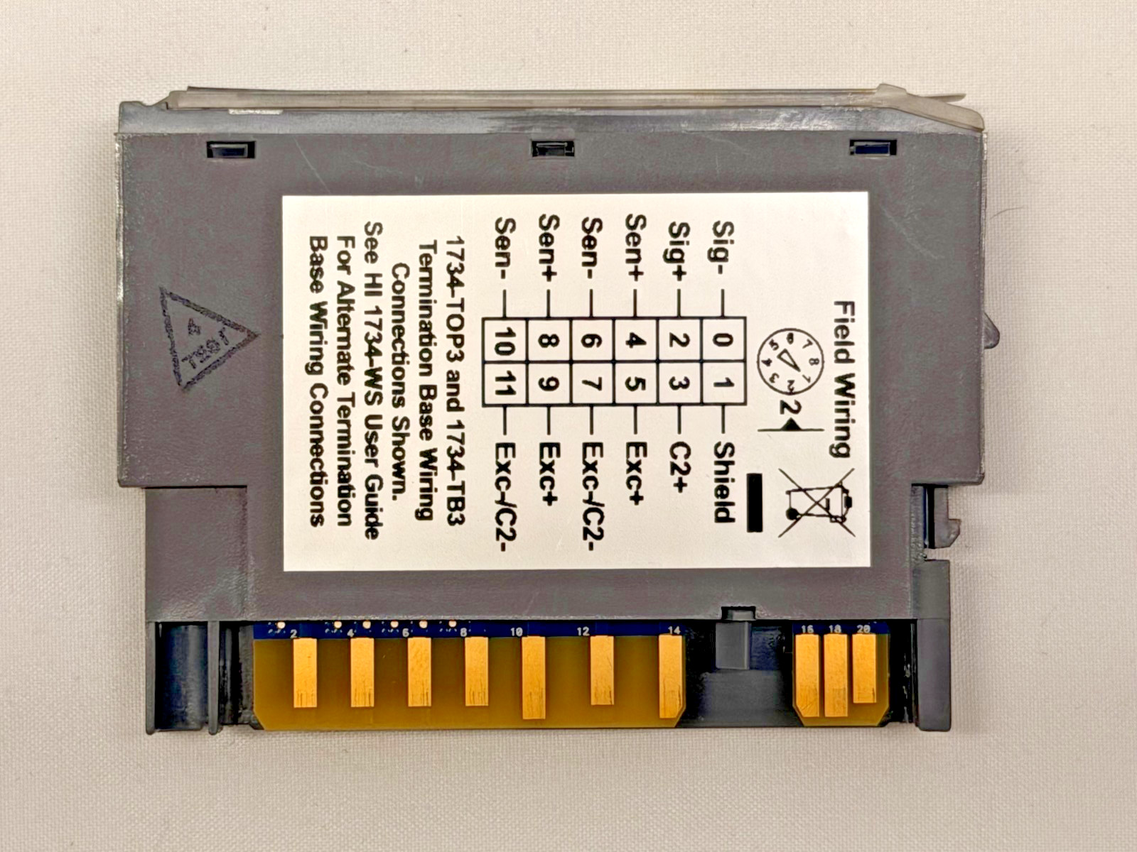 Hardy HI 1734-WS POINT I/O 1-Ch Load Cell Weigh Scale Module 24VDC Open Box