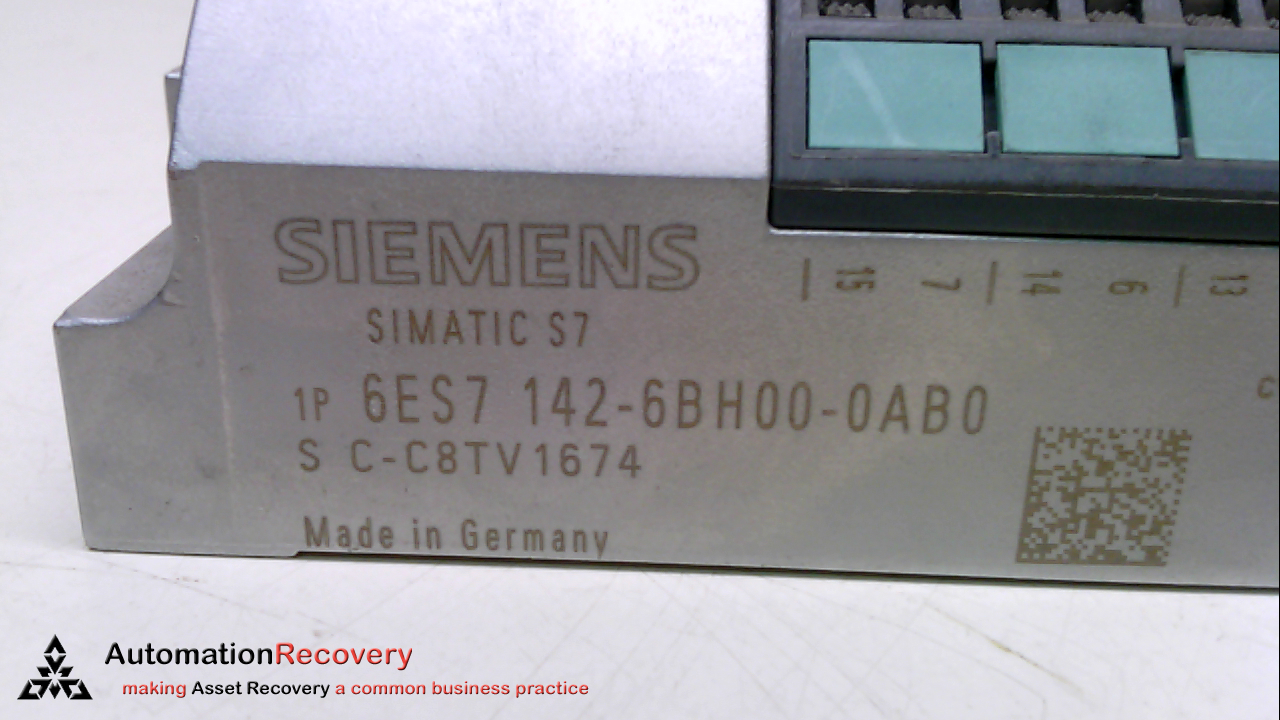 SIEMENS 6ES7142-6BH00-0AB0, SIMATIC DP, ET200ECO DIGITAL OUTPUT MODULE #295423