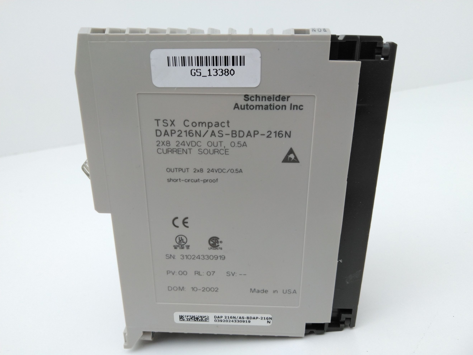 Schneider Automation Inc DAP216N/AS-BDAP-216N TSX Compact Output Module