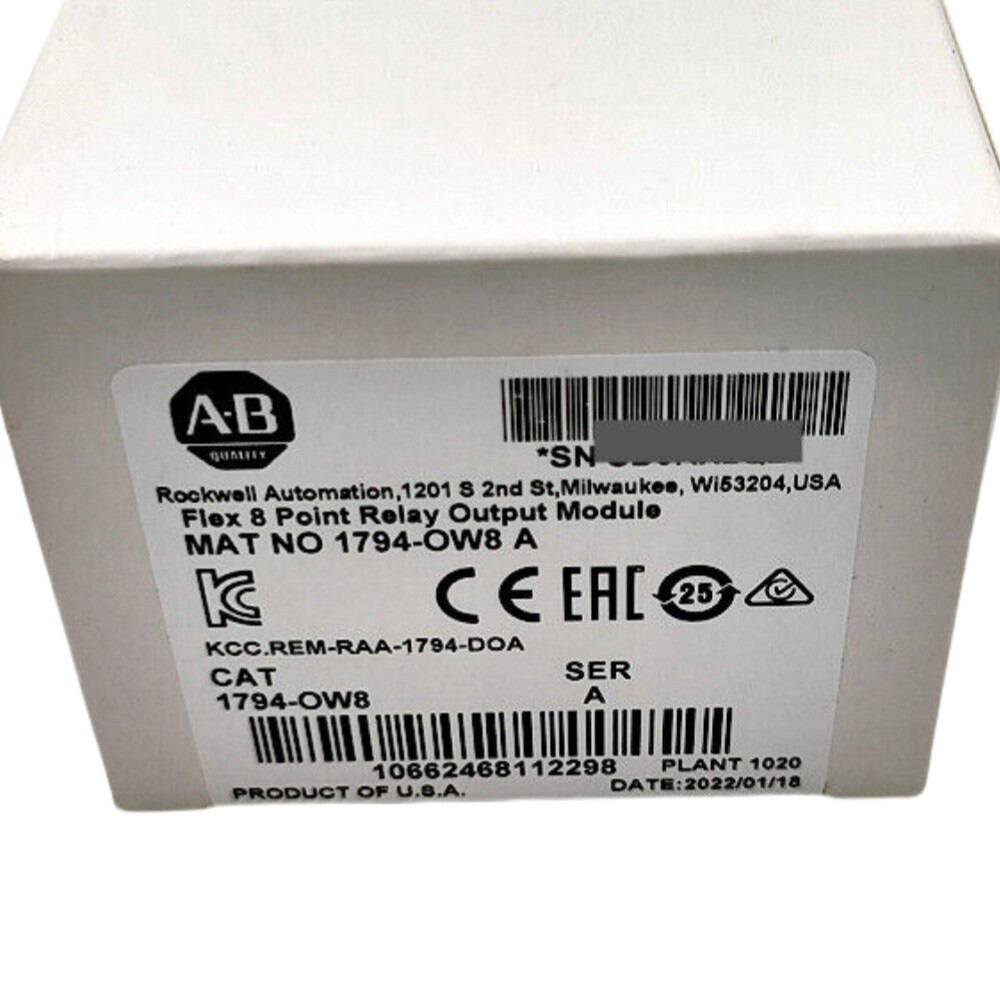 AB 1794-OW8 Ser A Flex 8 Point Relay Output Module 1794OW8 New Factory Sealed US