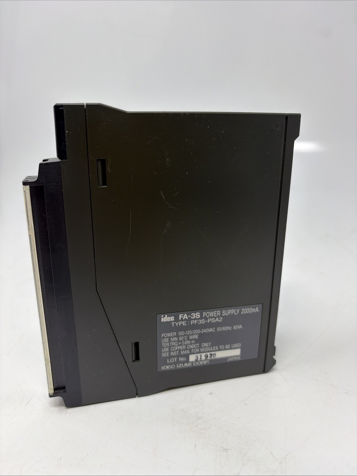 IDEC FA-3S Power Supply PLC Module 2000mA PF3S-PSA2 120-240VAC Used