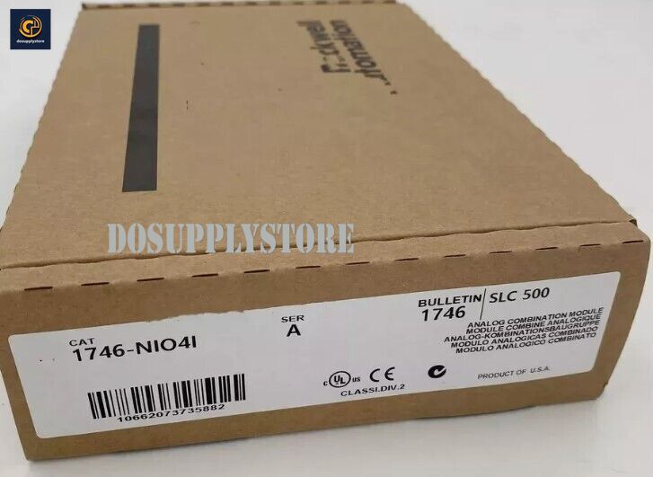 New Sealed AB 1746-NIO4I SLC 500 Analog Output Module 1746NIO4I