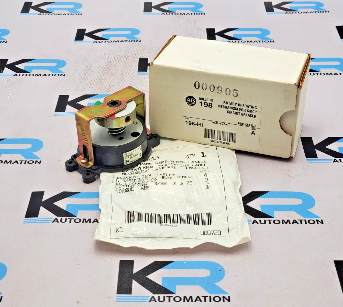 Surplus Pre-Owned Allen Bradley 198-H1 Rotary Operating Mechanism