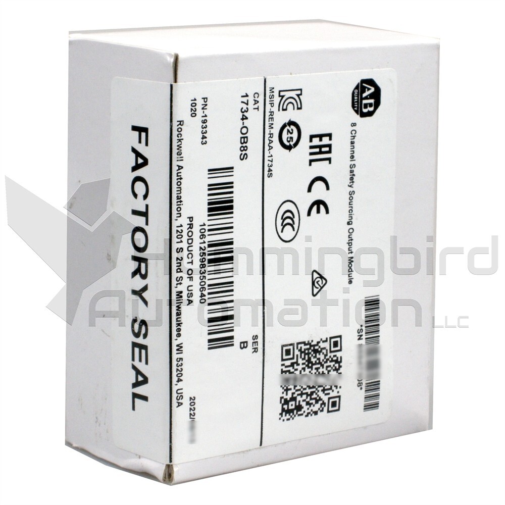 2021-22 Allen Bradley 1734-OB8S /B POINT I/O Safety Output Module Surplus SEALED