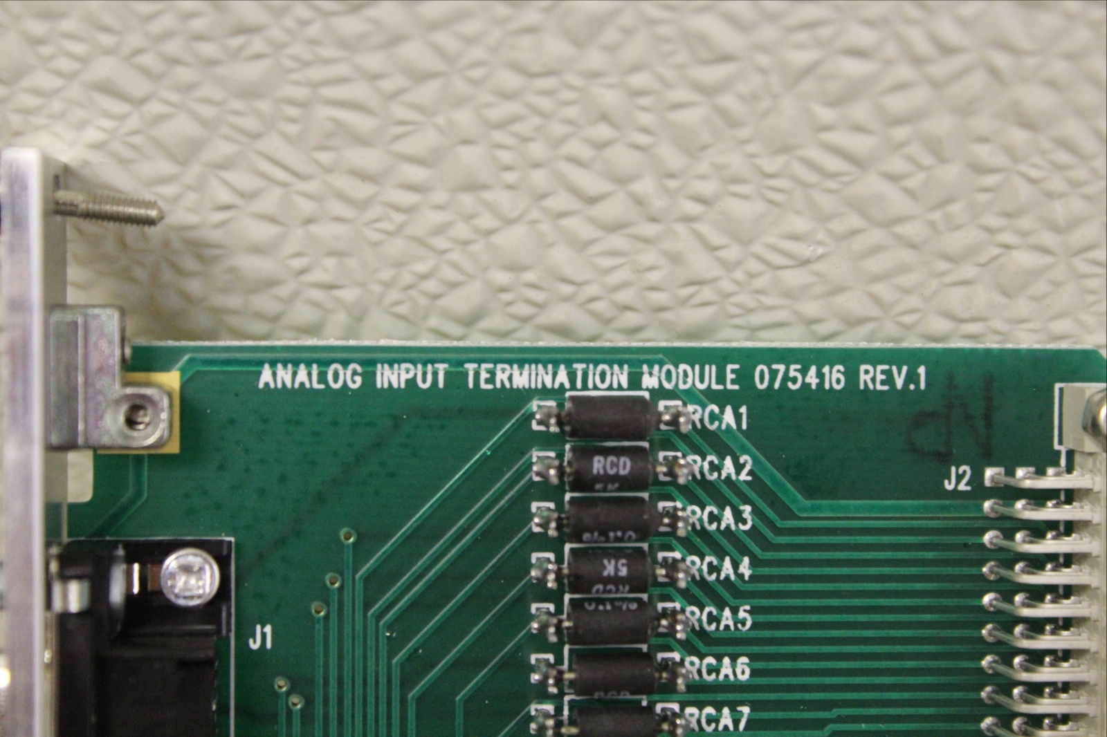 NEW CS ELECTRONICS ANALOG INPUT TERMINATION MODULE CARD 075416 REV. 1